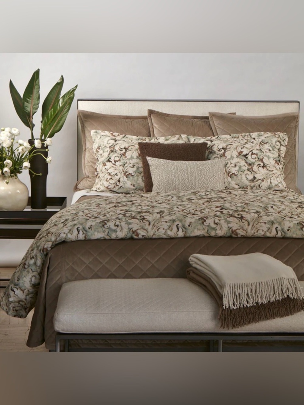 Ann Gish King Velvet Coverlet Set